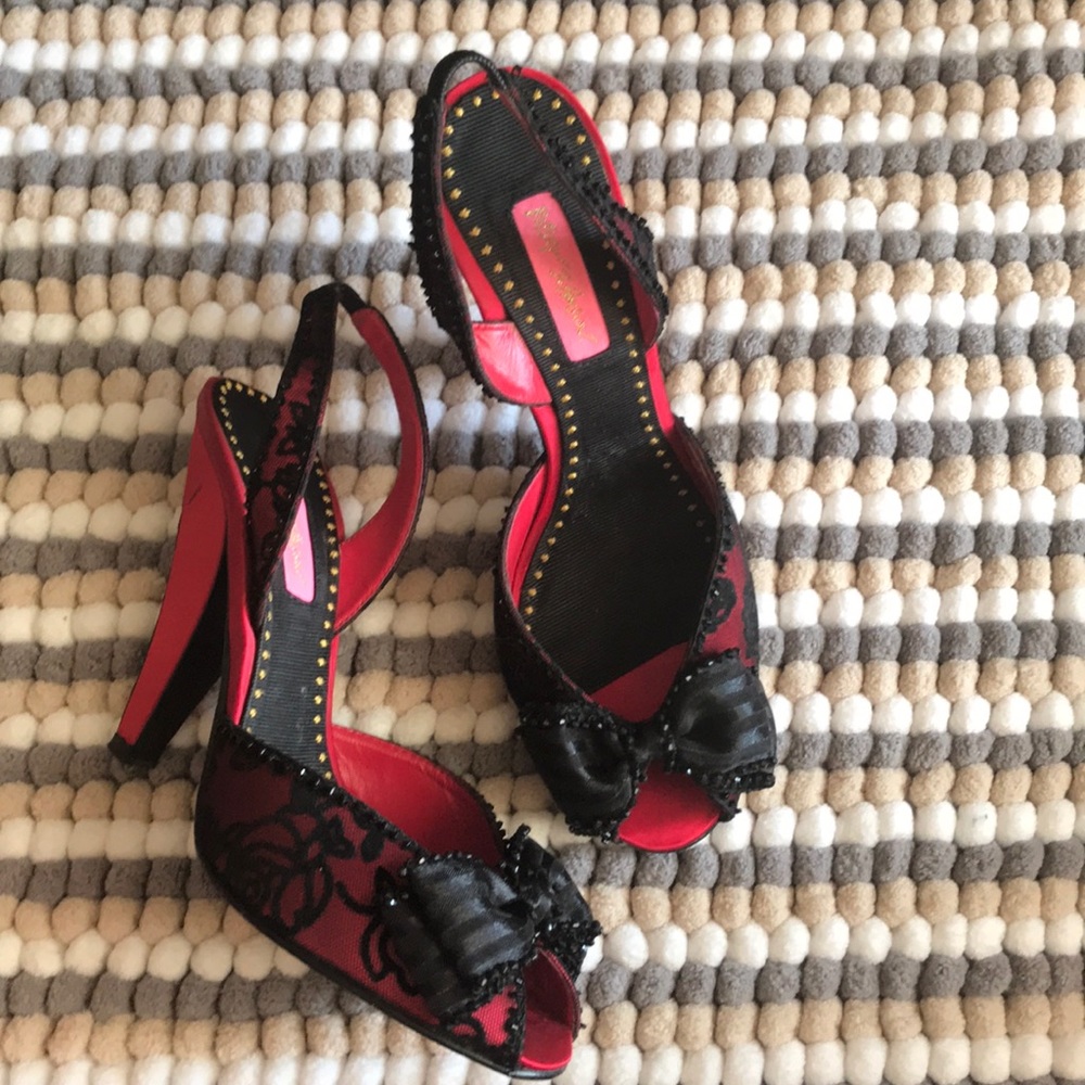 Betsey Johnson peep toe pumps